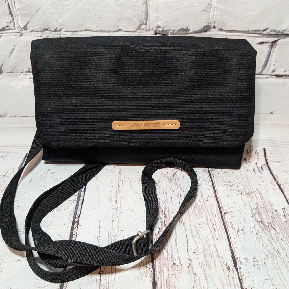 Starbucks‎ Rawrow Black Changeable Purse Crossbody Canvas Bag Recycled Materials